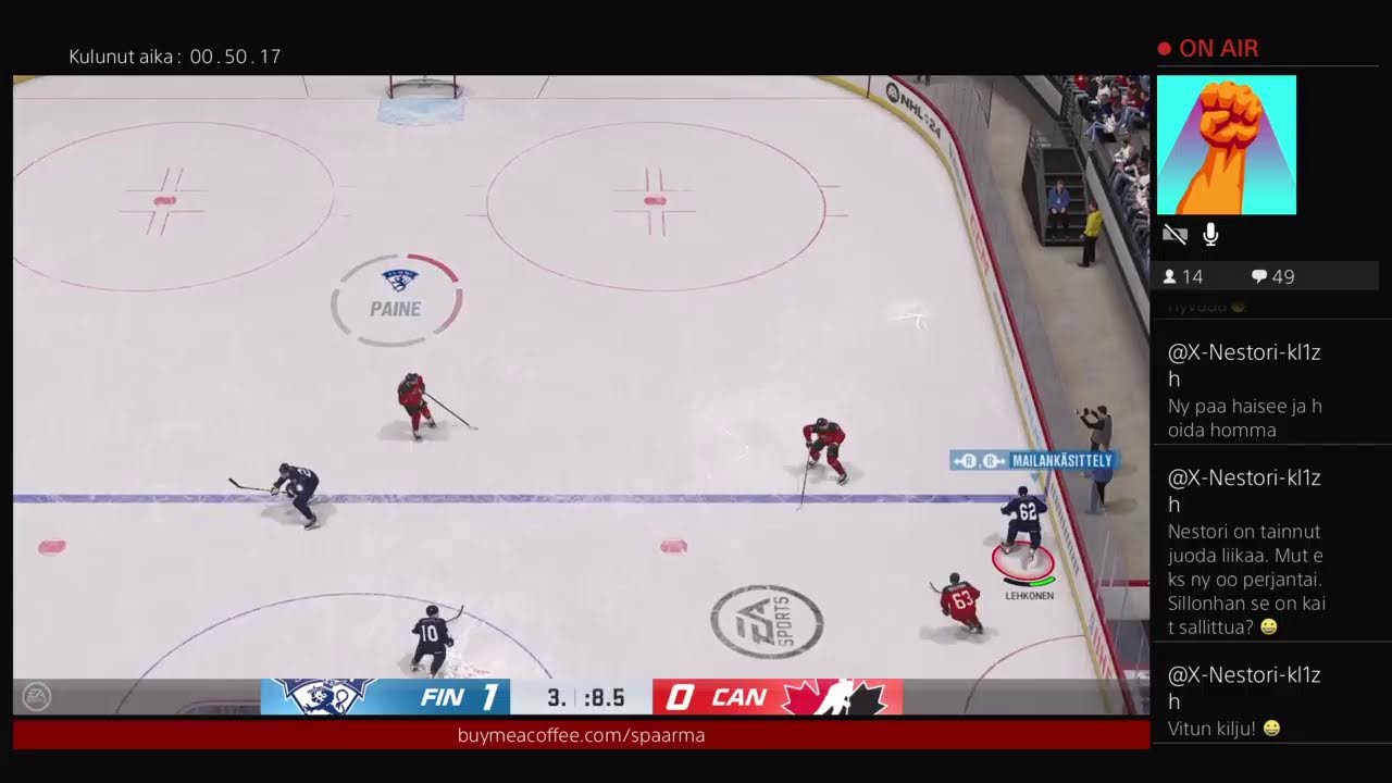 Lätkä Suomi vs Känädä