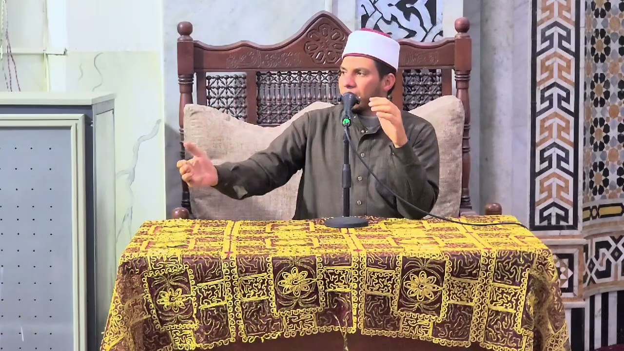 قصص السنة النبوية   قصة حبس الشمس  د حسين البطاوي  بمسجد السلاب بالمنصوره 