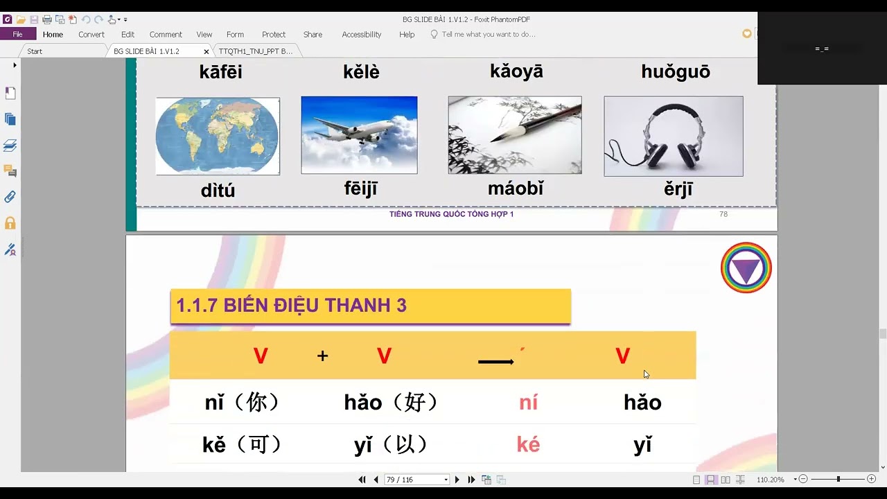 Tiếng Trung cơ bản 1 buổi 2.3