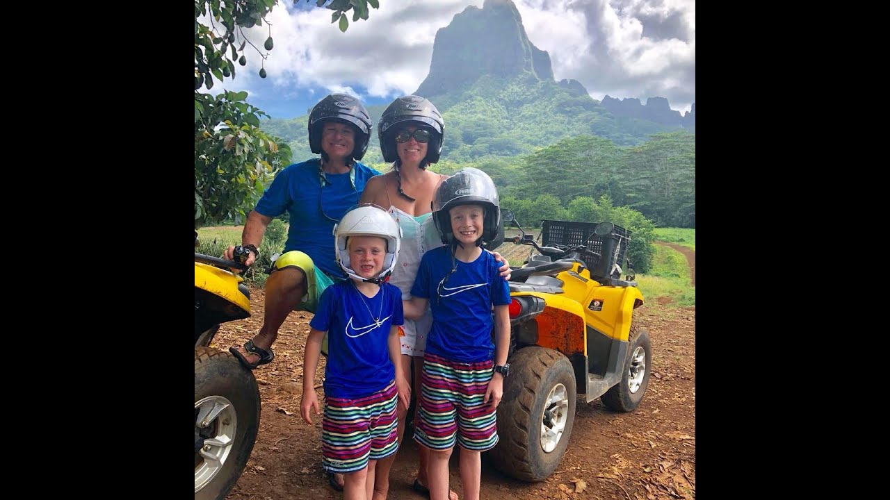 Moorea ATV Adventure Tour - farms, pineapple fields, trails, & up Magic Mountain; 2017 (Edited)