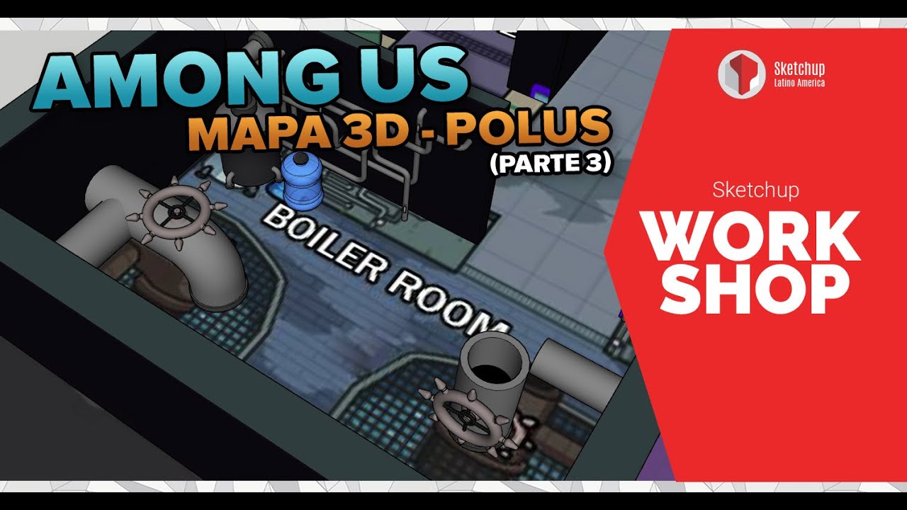 Ep.03 Among Us - Polus 3d Modeling