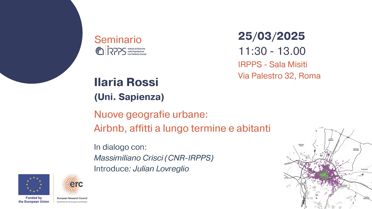 Seminario Nuove geografie urbane
