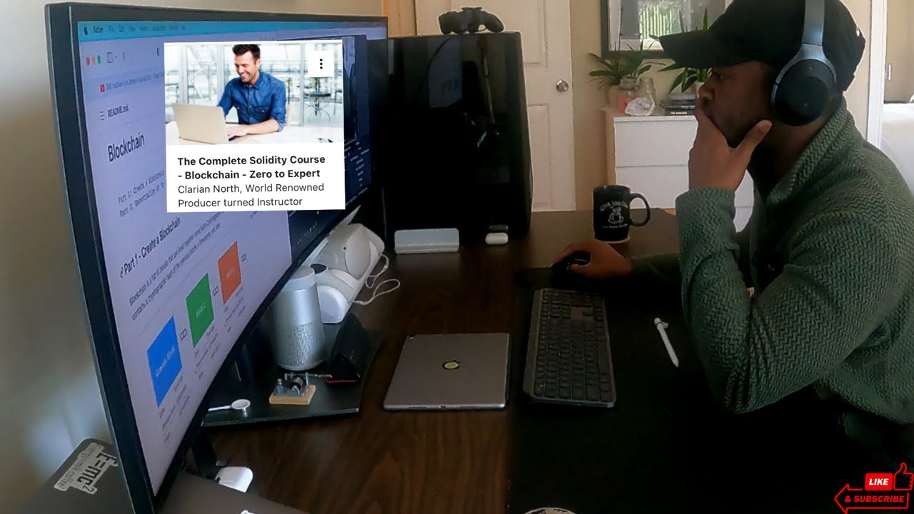 Live - Studying The Complete Solidity Course on Udemy.