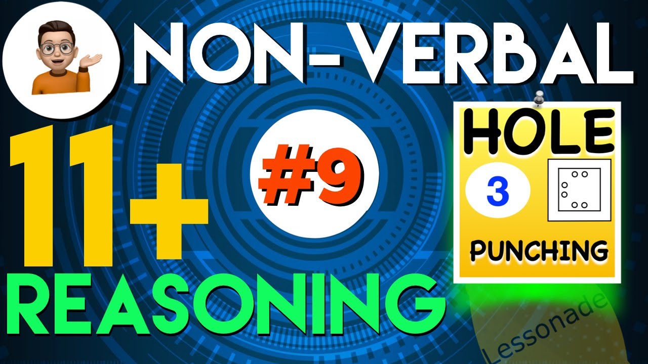 11 Plus Non Verbal Reasoning - Type 9 - Hole Punching - Part 3 | Lessonade