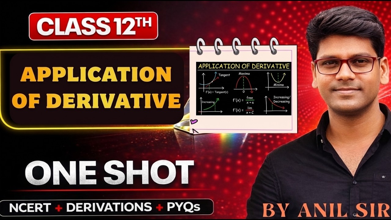 Application Of Derivatives Class 12 One Shot | NCERT Revision | Maths Chapter 6 | REVISION 2026