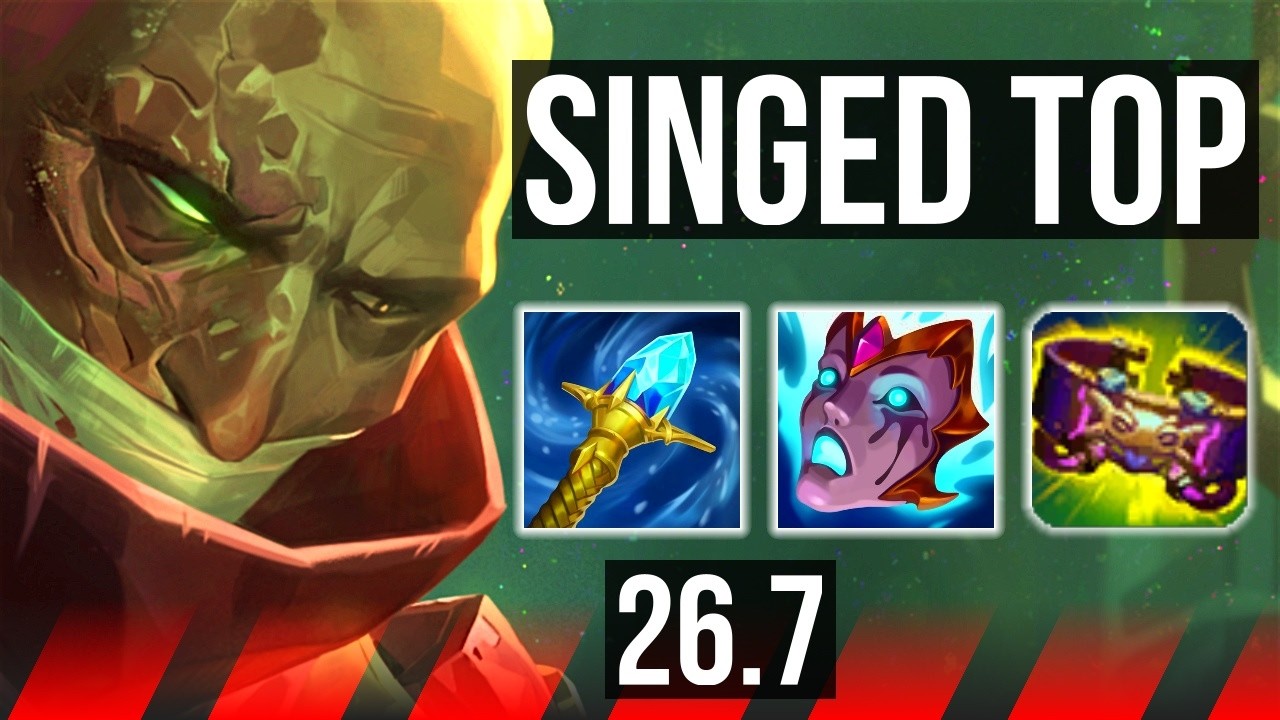 SINGED vs MORDEKAISER (TOP) | EUW Diamond | 26.7