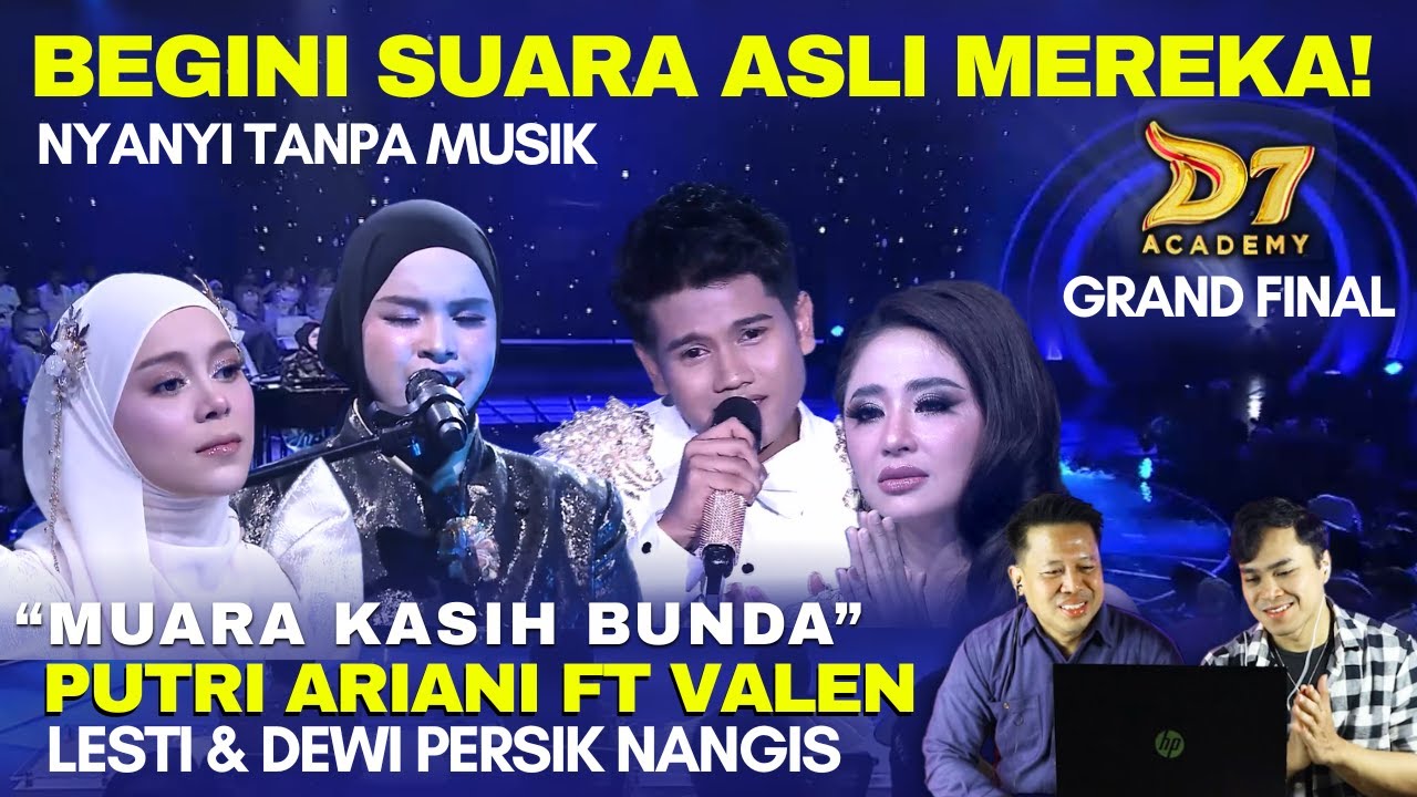 Begini Suara Asli Putri Ariani ft Valen Nyanyi Muara Kasih Bunda Di Grand Final 1 DA 7 | Reaction
