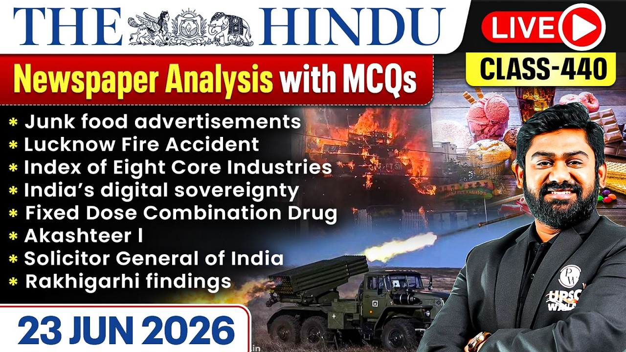 The Hindu Analysis - 23th June | The Hindu Newspaper Today with MCQs | Aasim Sir