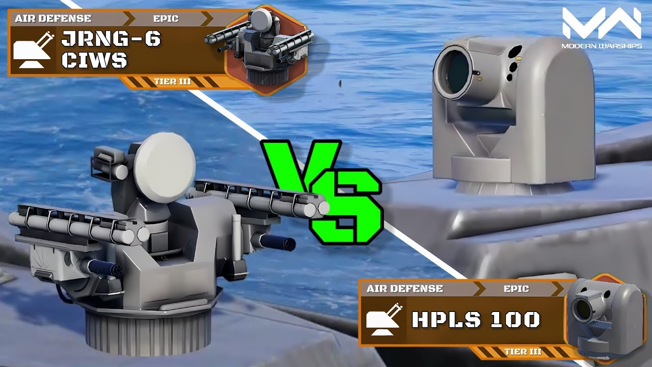 BUFFED! HPLS 100 VS JRNG-6 CIWS | Air Defense Comparison | Modern Warships