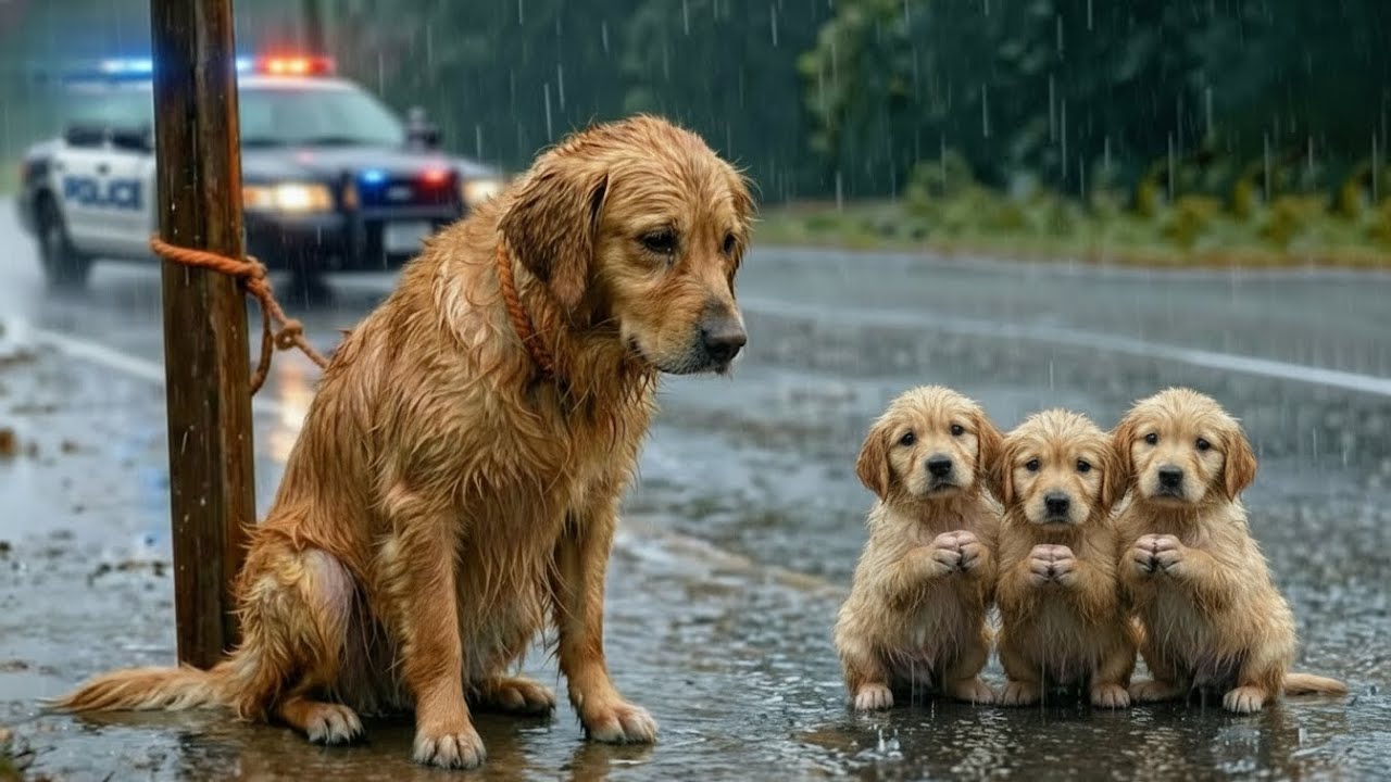 Kind Man Rescues Abandoned Mother Dog and Puppies - It will touch your heart...
