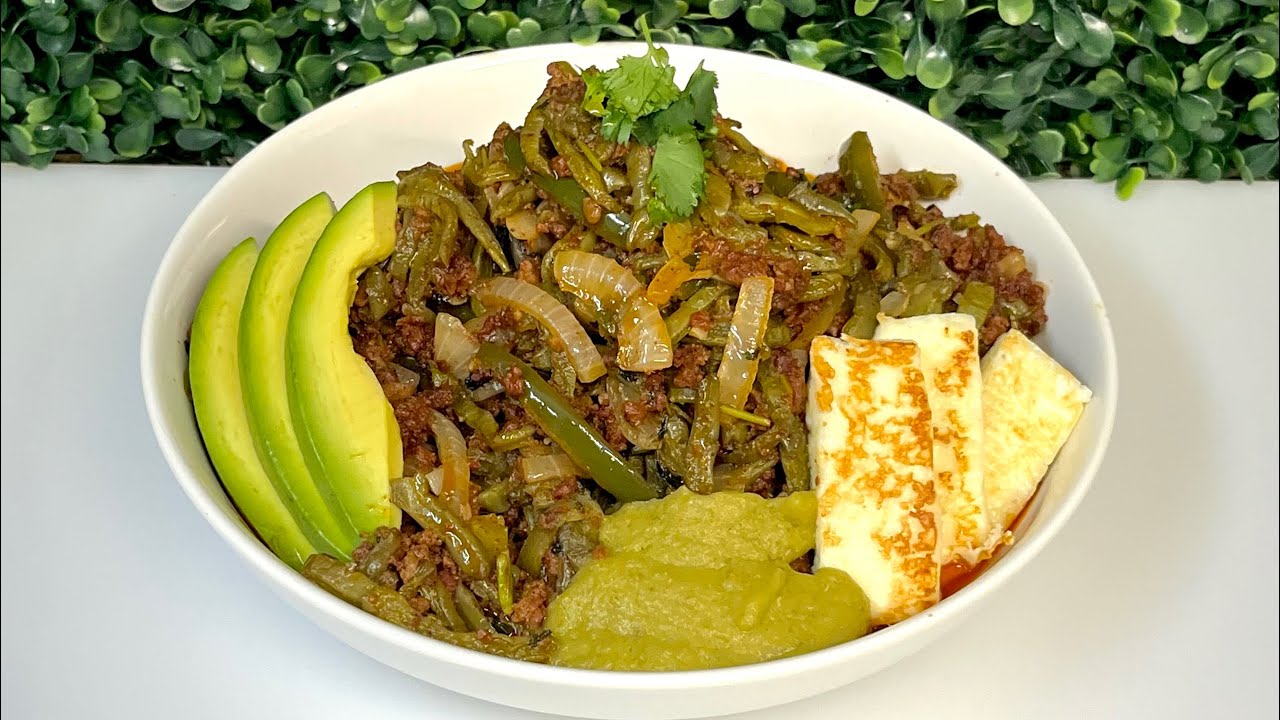 Nopales Con Chorizo / Receta Mexicana 😋😋😋