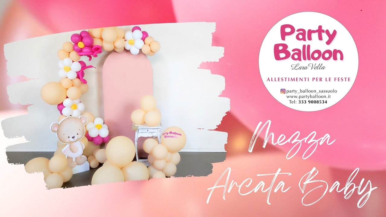 Come realizzare un Allestimento Completo con Mezza Arcata di Palloncini con Lara Vella