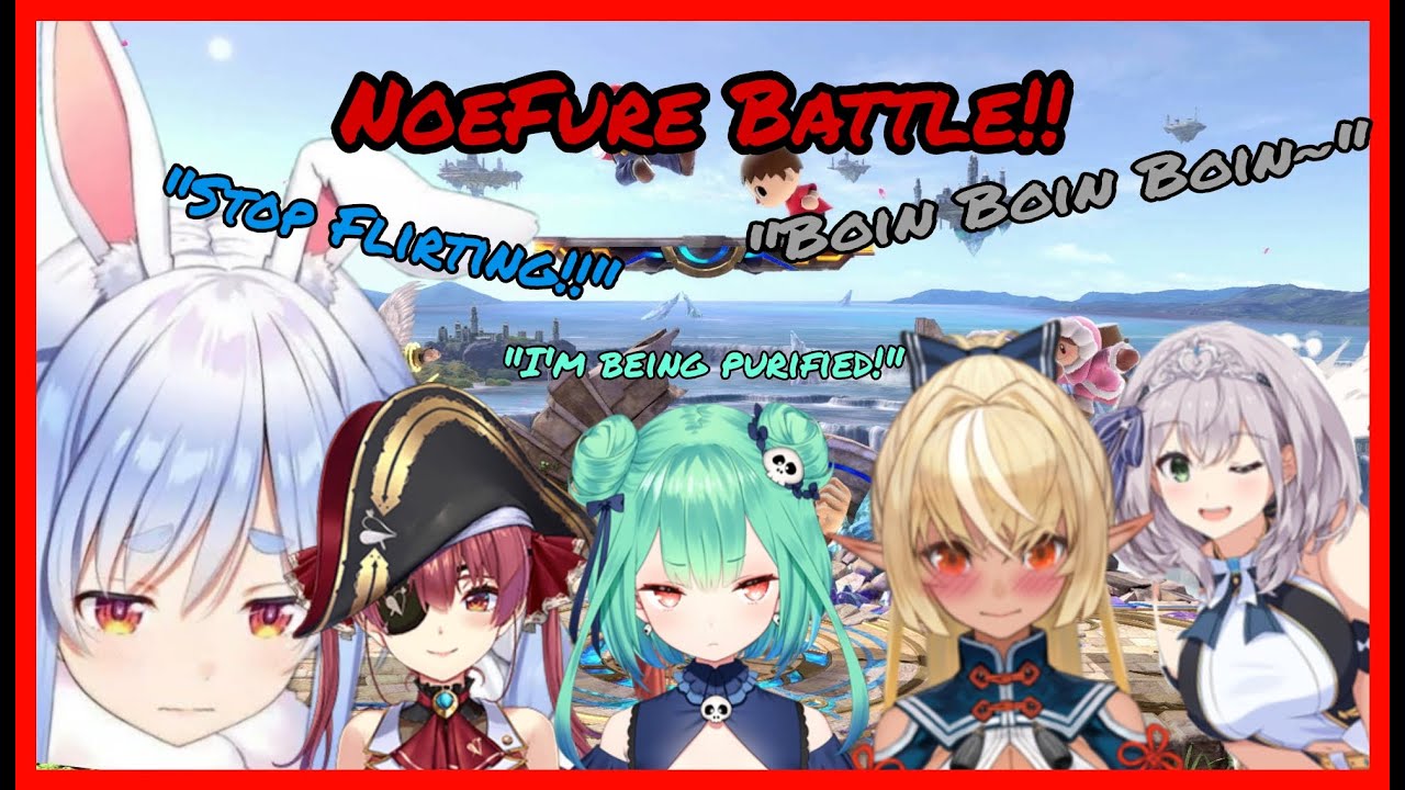 [Eng Sub] Noel VS Flare 3rd-Gen Smash Bros (Houshou Marine/Usada Pekora/ Uruha Rushia)