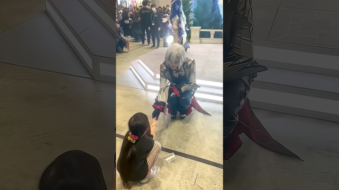 【原神】コミケで壁炉の家に子供を勧誘する召使様【コスプレ】 #genshinimpact