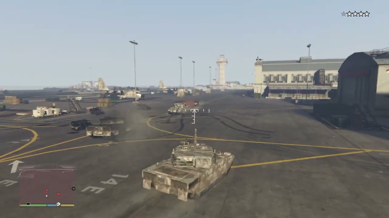GTA 5 - Military Base tank rampage