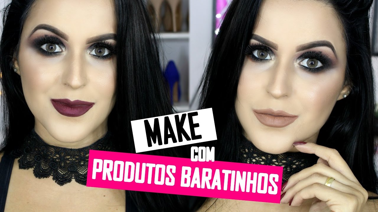 MAQUIAGEM PRA NOITE COM PRODUTOS BARATINHOS