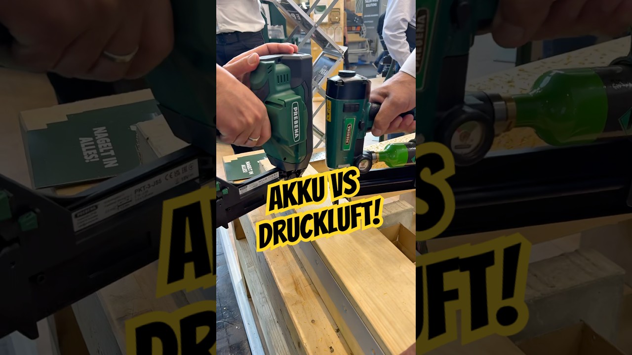 AKKU vs DRUCKLUFT! Prebena Nagler im Test #shorts #diy