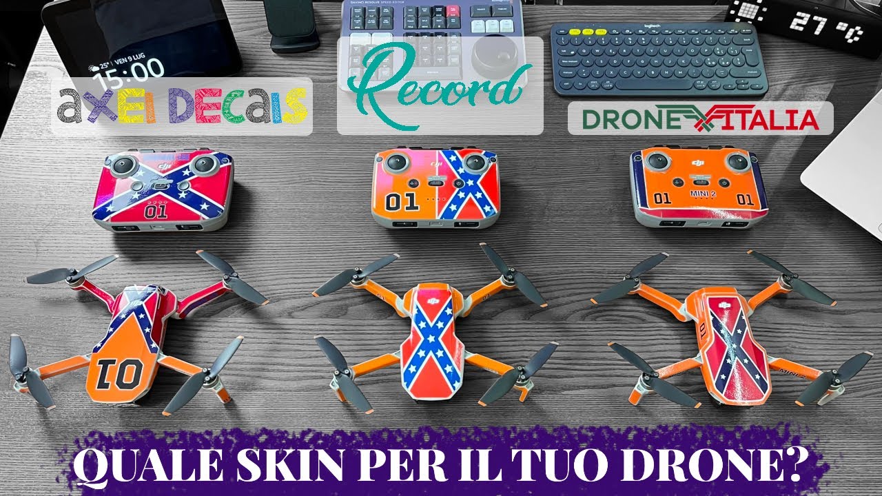 Vuoi prendere una SKIN per il tuo drone? Testiamo tre produttori Italiani sul DJI MINI 2