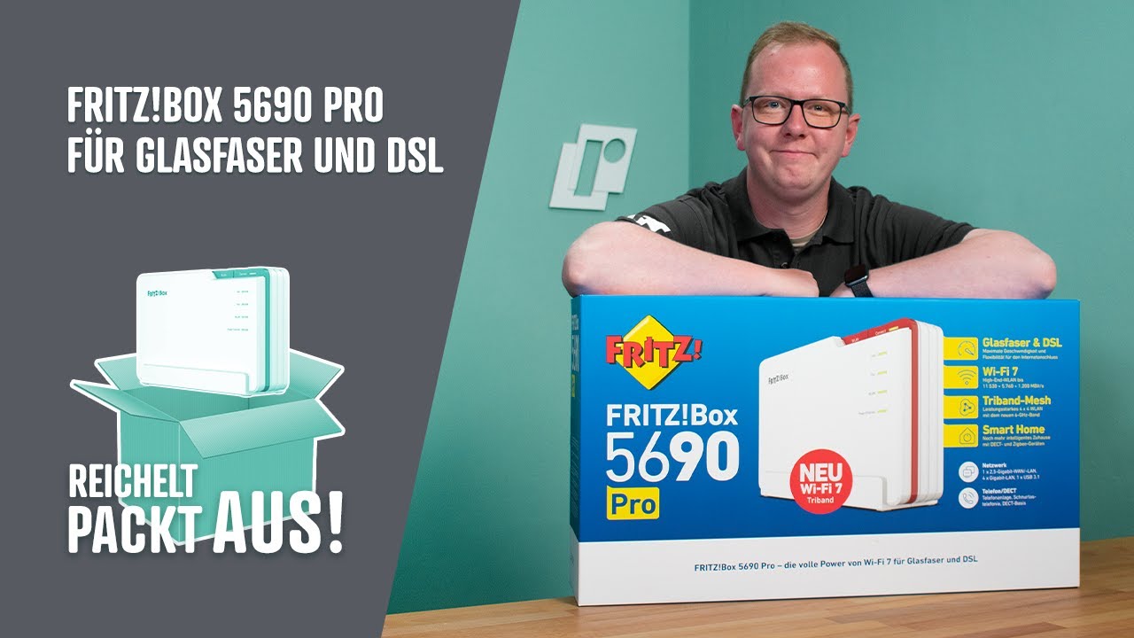 FRITZ!Box 5690 Pro f&uuml;r Glasfaser und DSL | reichelt packt aus!