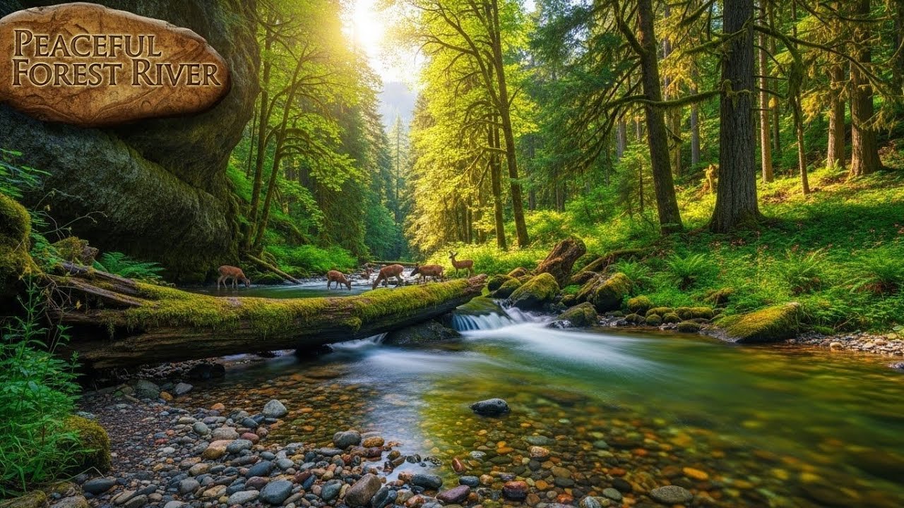 Serene River Water 🌿 Gentle Flowing Ambience for Sleep, Calm, and Meditation #475