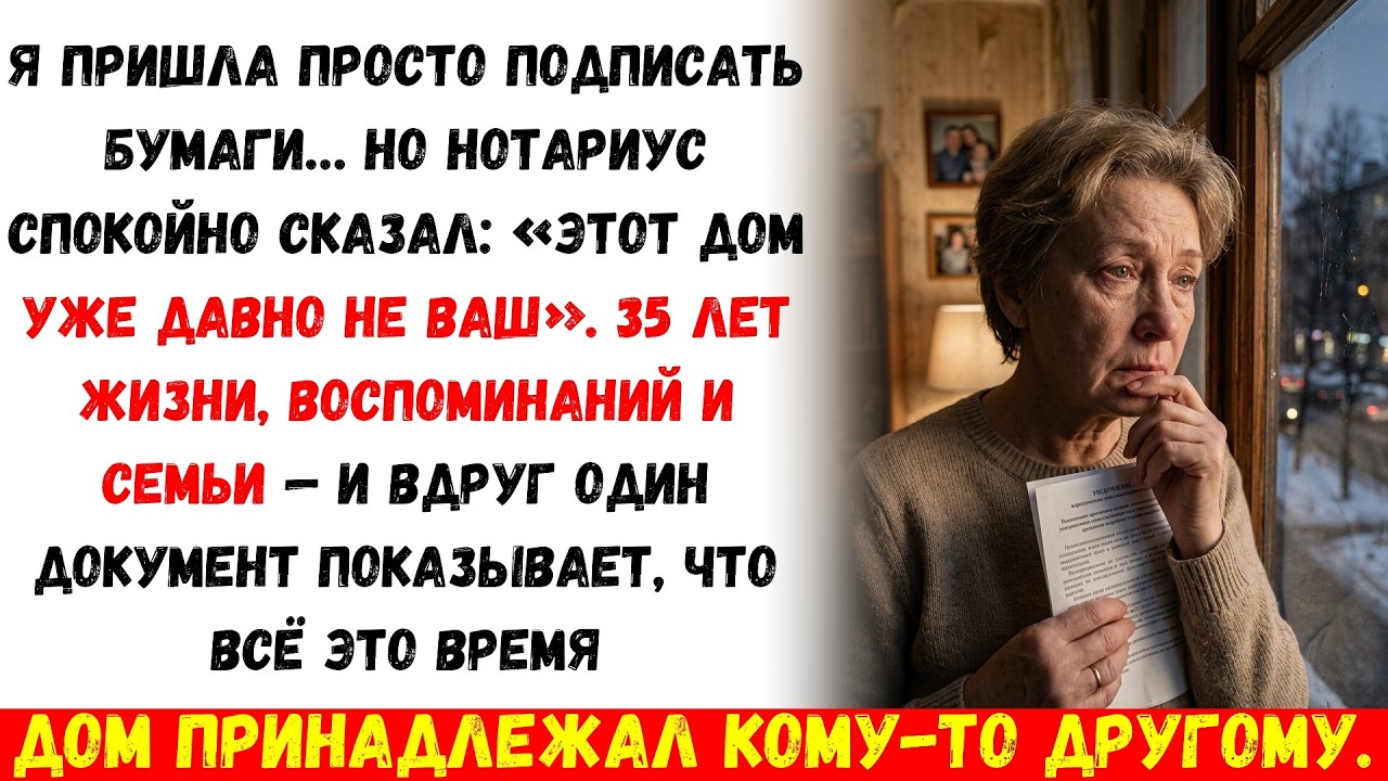 Я пришла подписать бумаги… и узнала, что мой дом уже давно не мой
