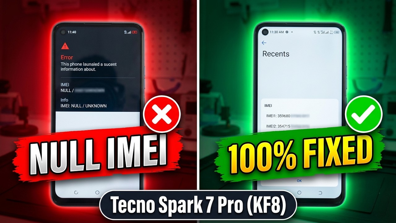 Tecno Spark 7 Pro (KF8) IMEI Repair — Legal Guide & Safe Options