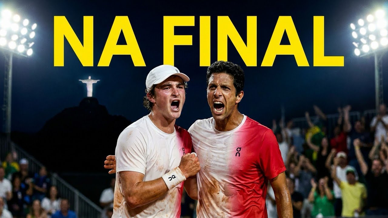 João Fonseca e Marcelo Melo na final do Rio Open (Salvaram Match Point)