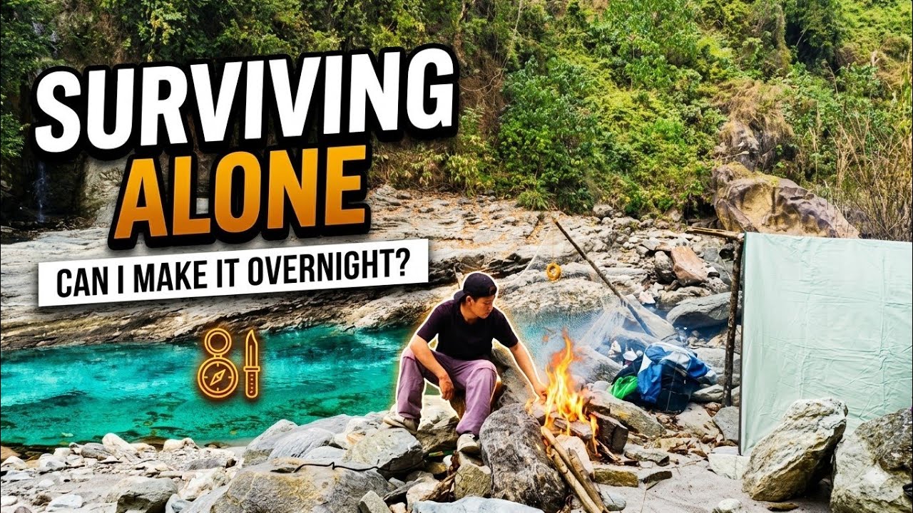 Night Camping Adventure  / Solo Survival & Fishing 🎣