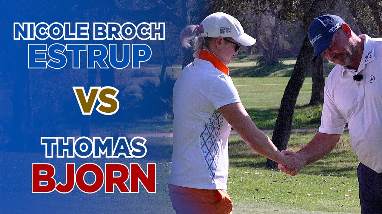 Nicole Broch Estrup & Thomas Bjorn play Royal Golf Dar Es Salam in Morocco