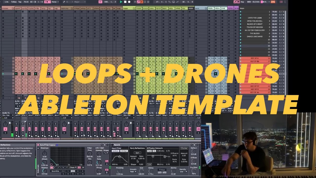 LOOPS DRONES AND TEXTURES WORSHIP TEMPLATE - ABLETON 12