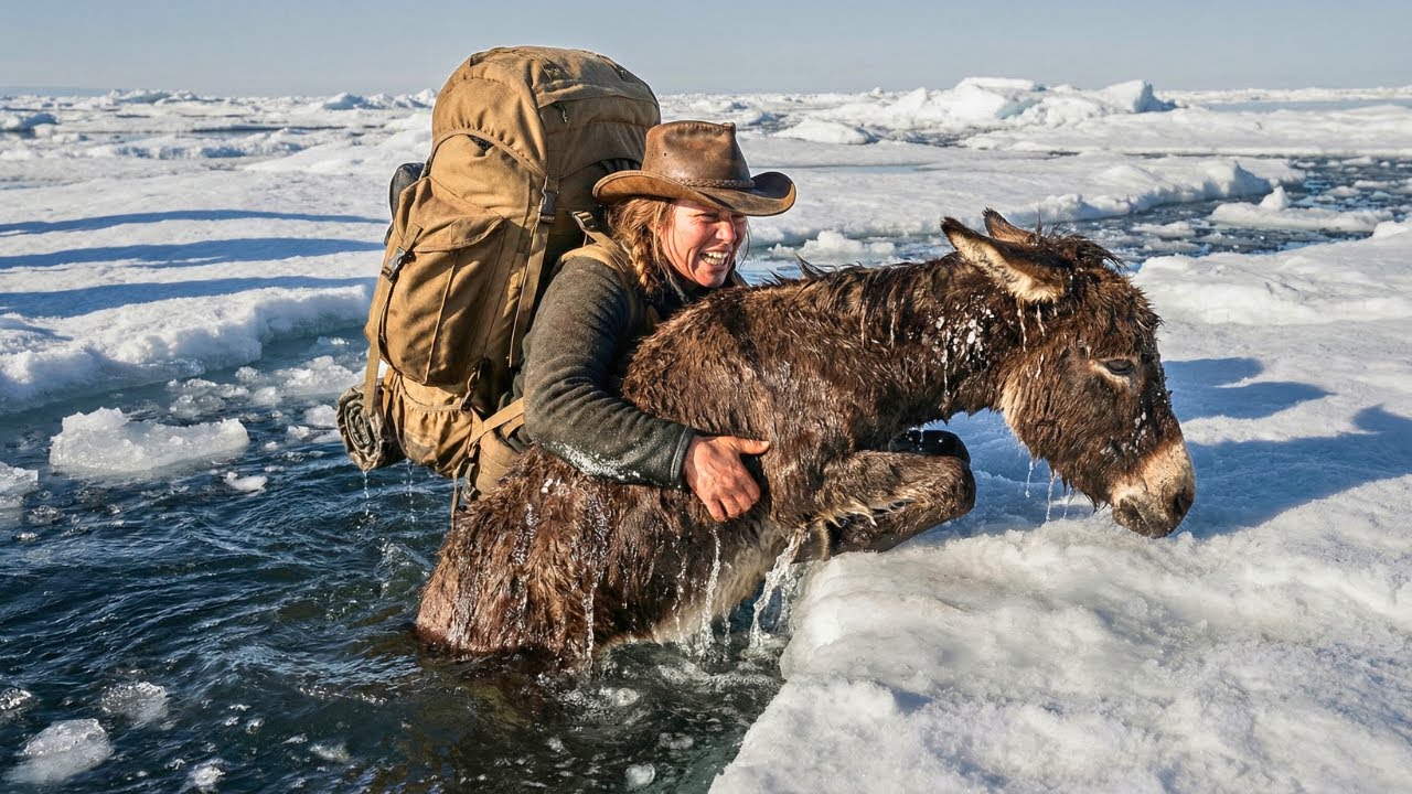 Mountain Woman Found Donkey Drowning in Frozen Lake — Her Actions Changed Everything