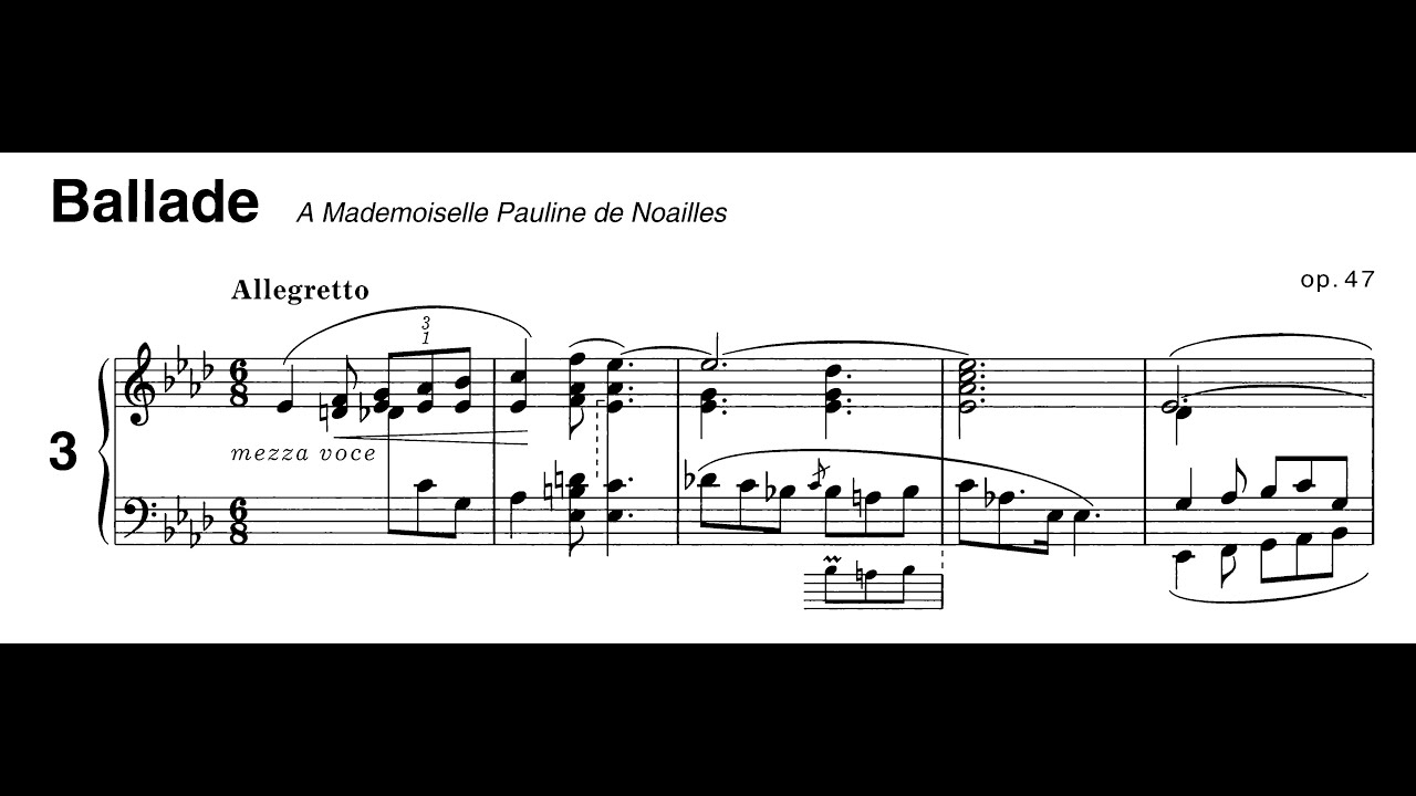 Chopin: Ballade No.3 in Ab, Op.47, (Ousset, Ancelle, Luisada, Katsaris)