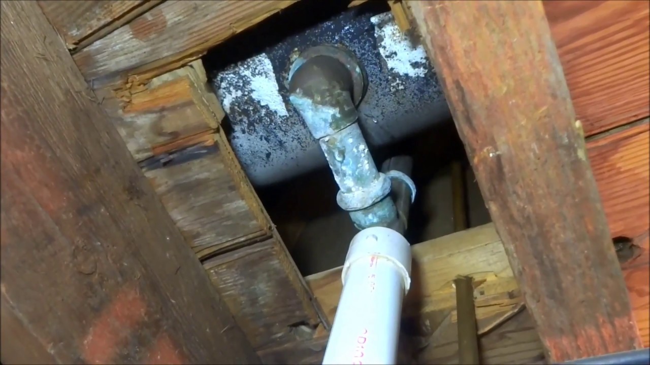 tub/shower leaking down into basement when running