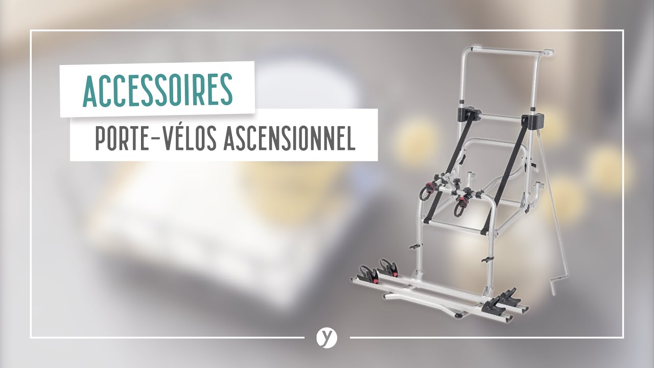 Démonstration du porte vélo ascensionnel Thule sur un camping-car