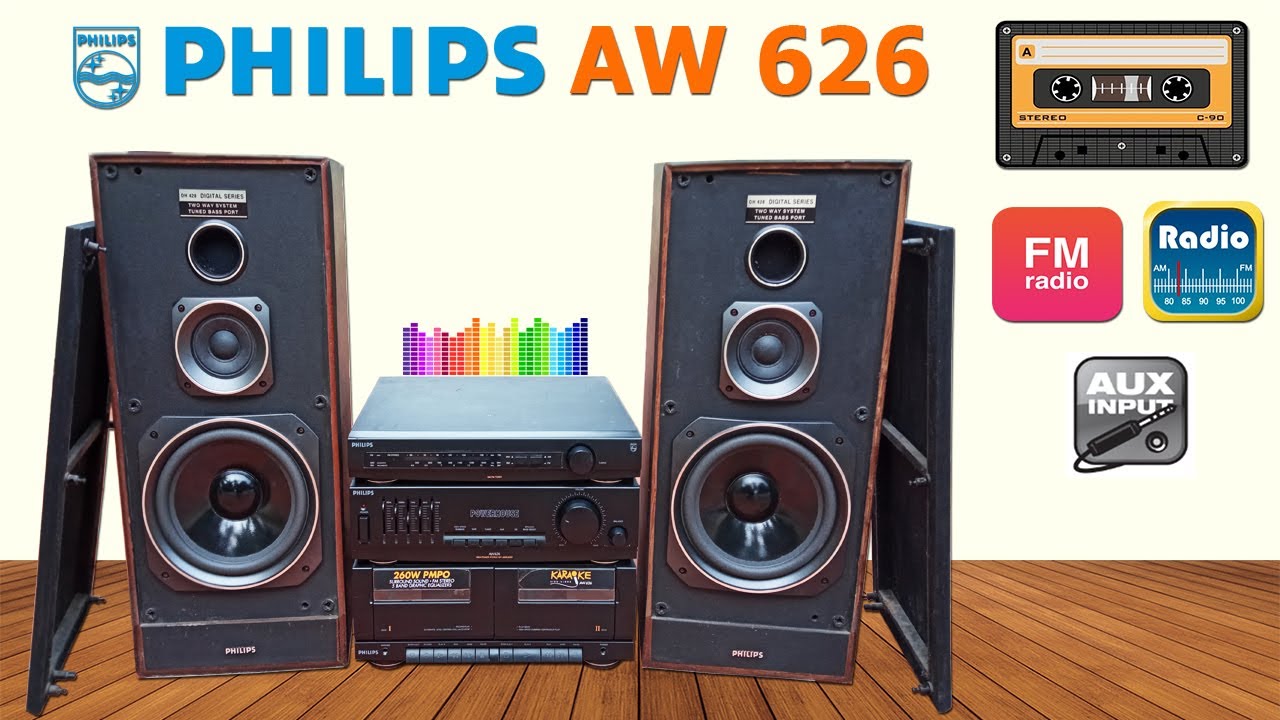 Philips Power House music system AW 626 | Overview & Sound test