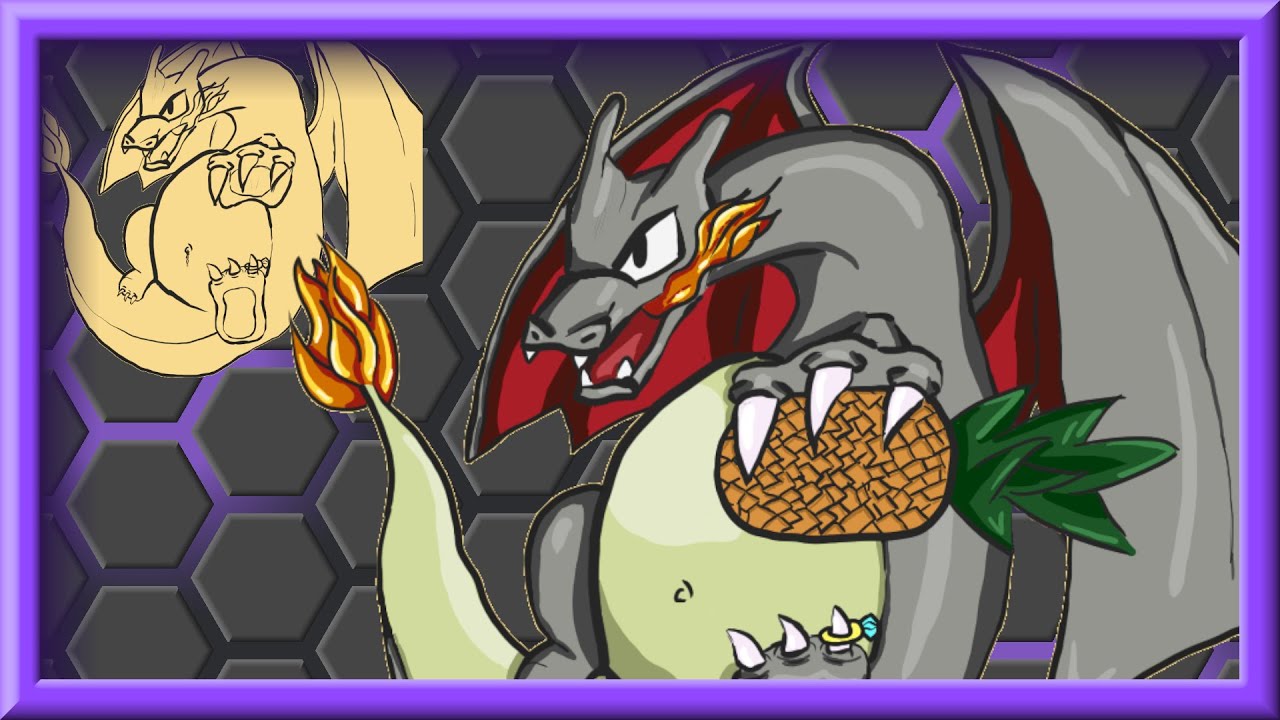 Drawing a Shiny Charizard in Krita - Lander03xD