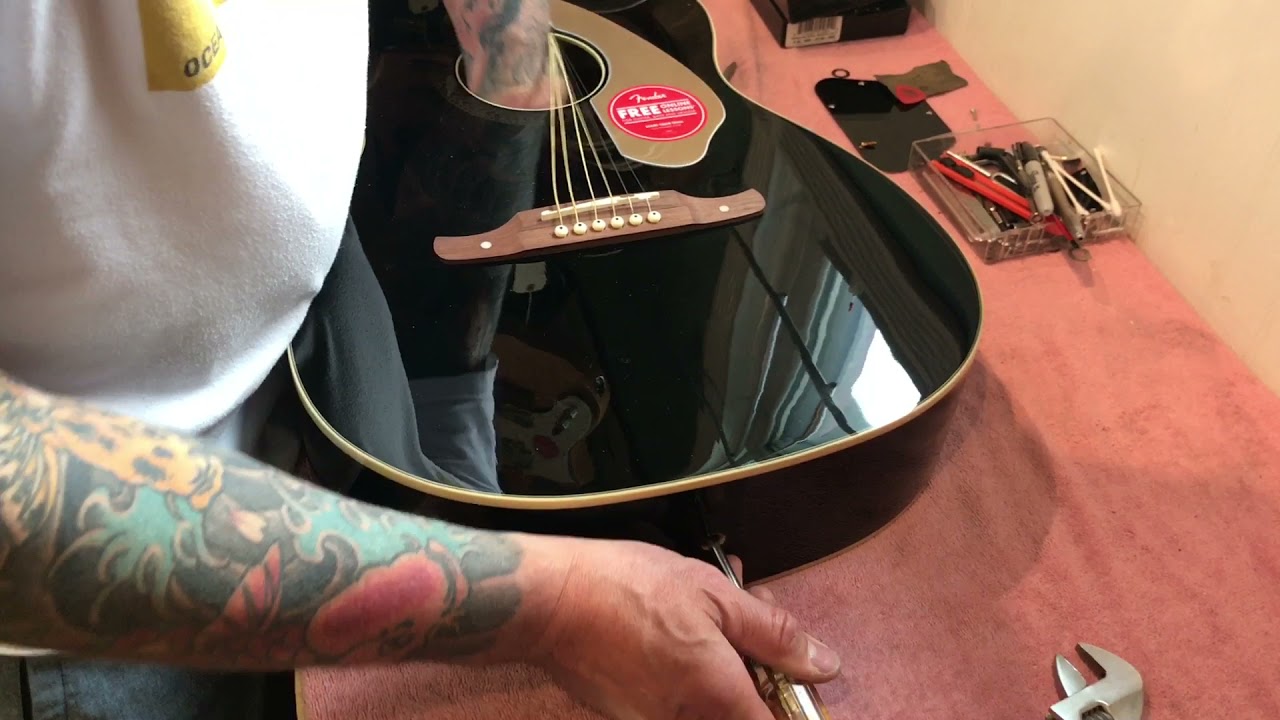Acoustic Guitar Input Jack Adjustment