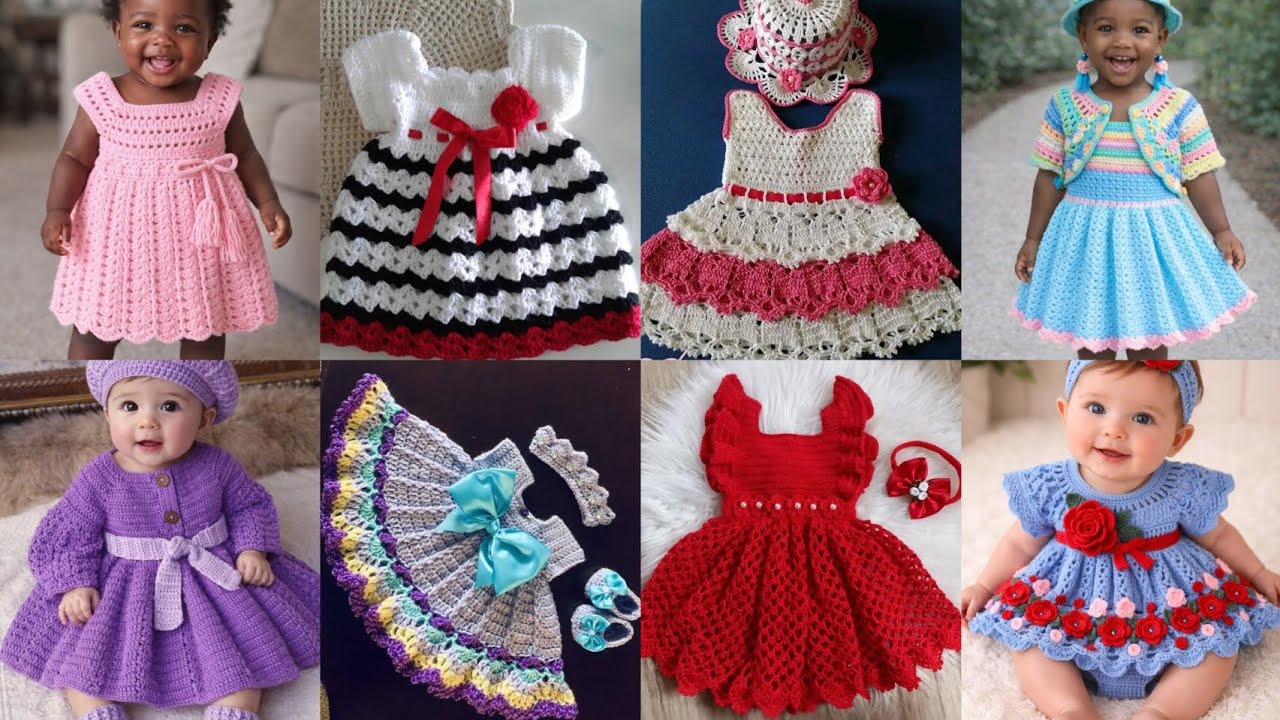 Crochet Girl Frocks Trendy Latest New Design For 0-6 Years 2026 