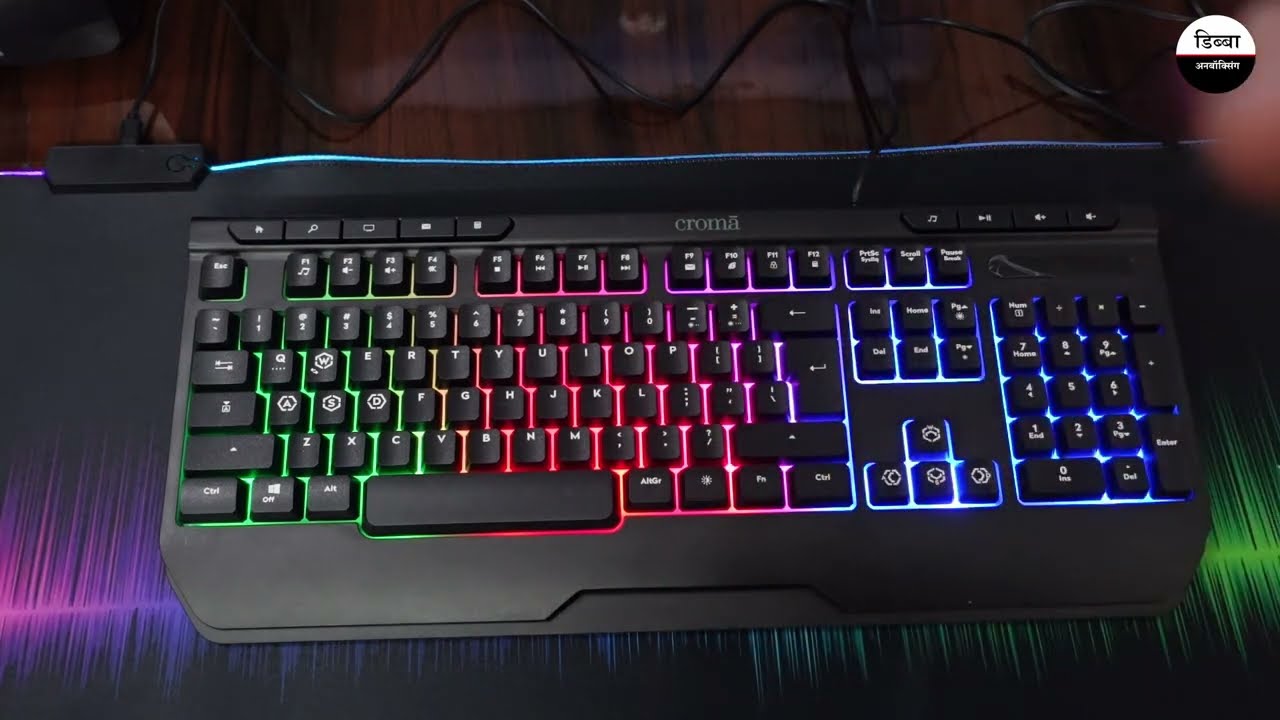RGB Gaming Keyboard | Croma Keyboard | Membrane Keyboard | Tactile Switch | Dibba Unboxing