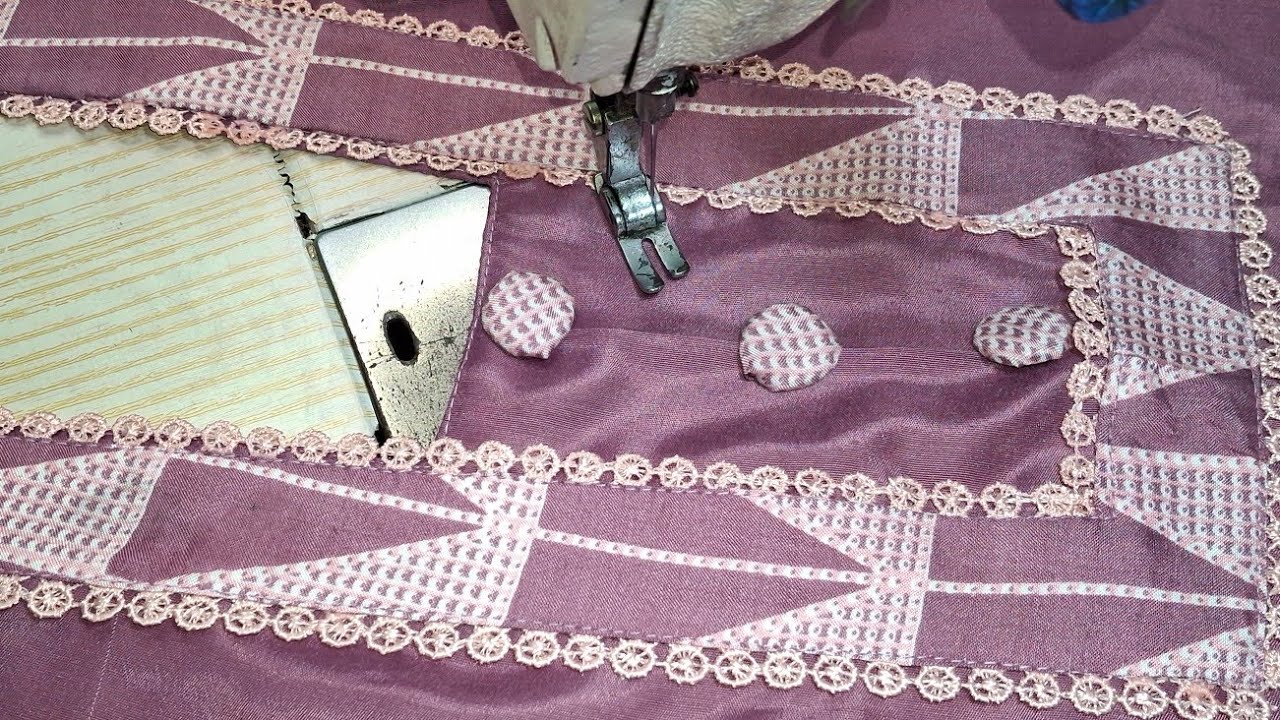 Best 👌 Sewing idea / Lace k sath bnaen Neck ka beautiful design