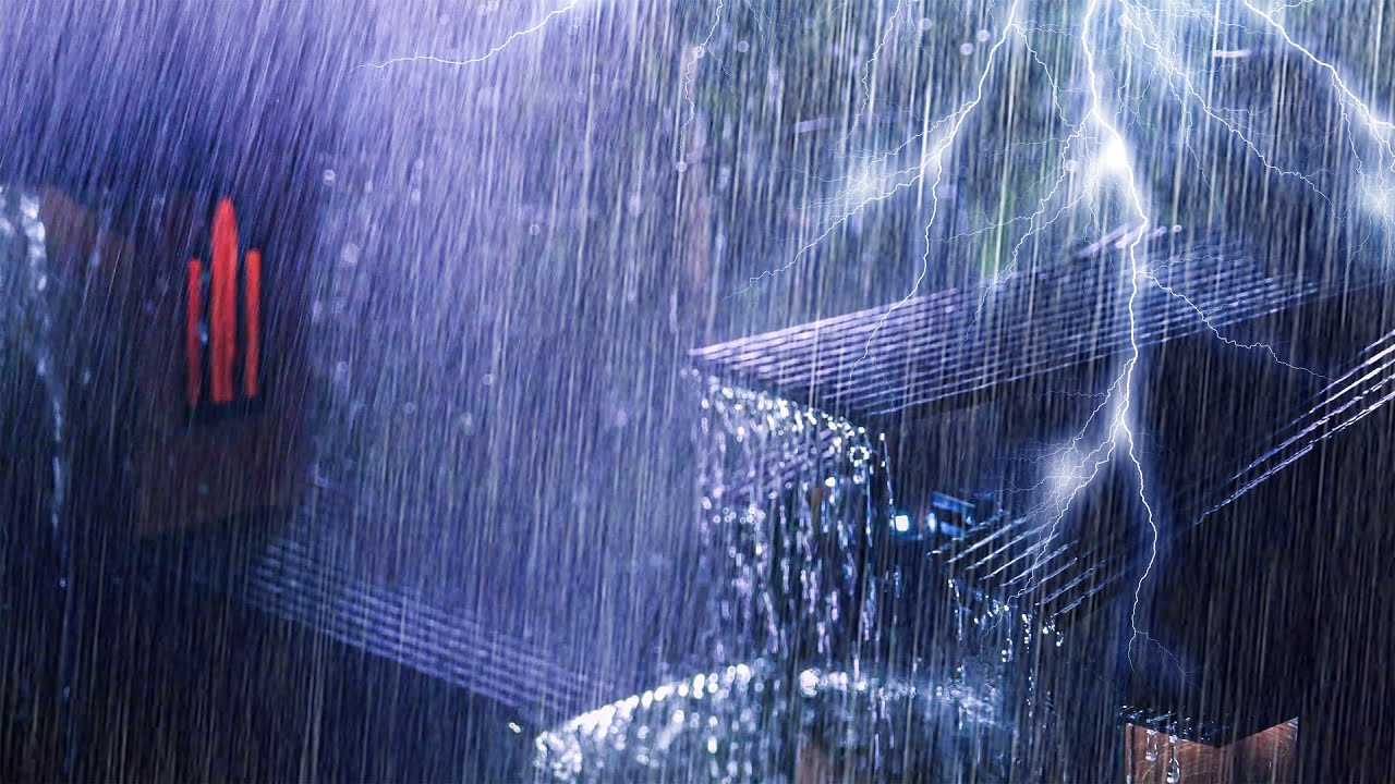 Sonidos de Tormentas Fuertes | Lluvia, Truenos y Relámpagos Intensos para un Sueño Relajante