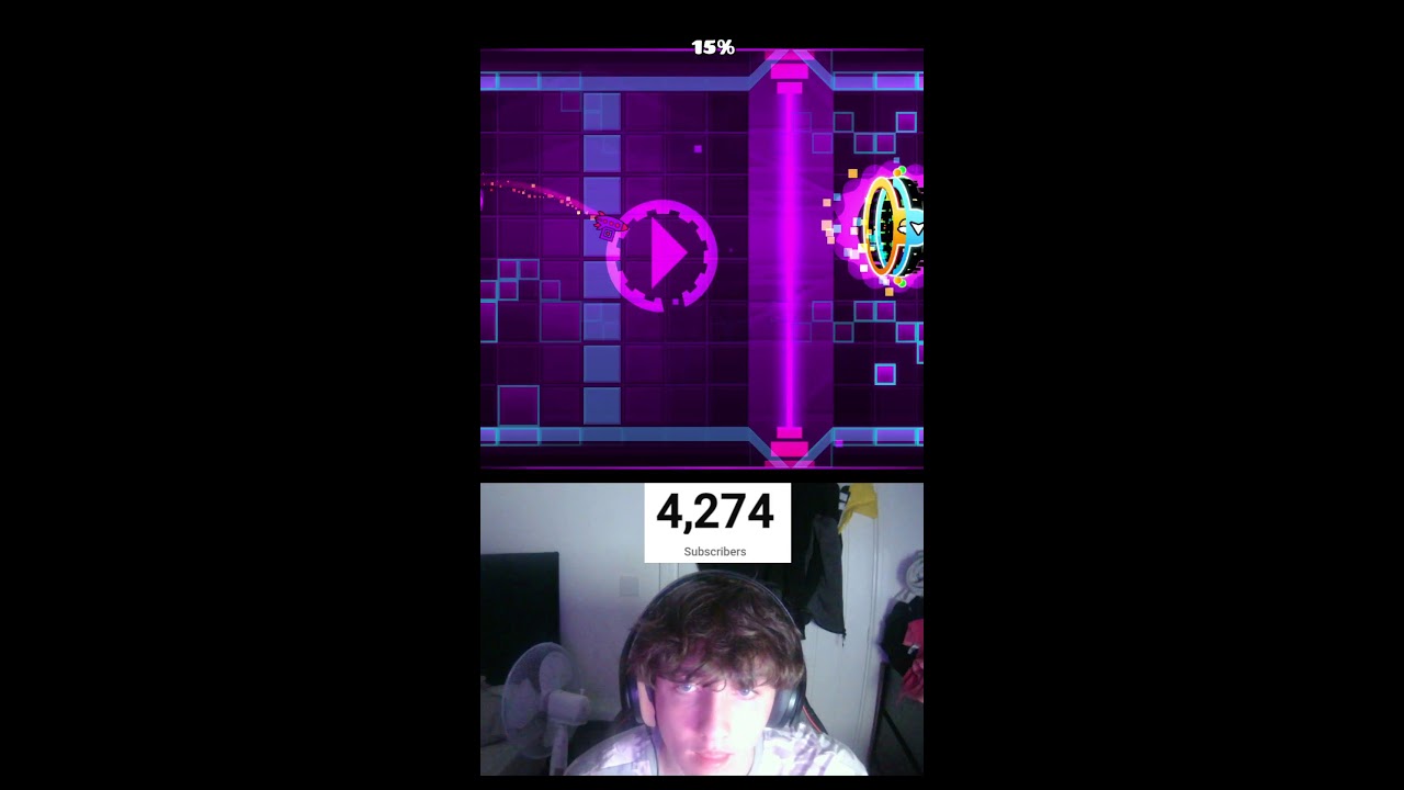 66/365 Playing Gemetry Dash Beating Theory Of everything 2