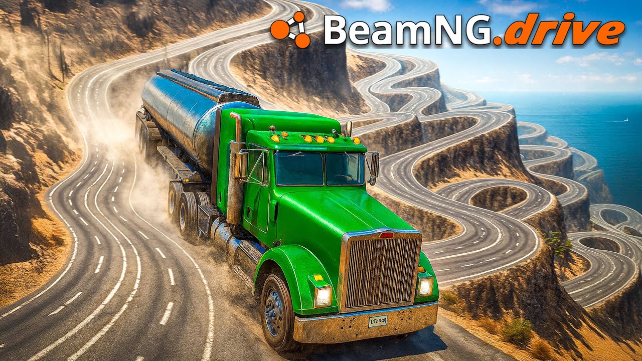 ¡Accidentes EXTREMOS de TRACTOMULAS SIN FRENOS! | BeamNG.Drive