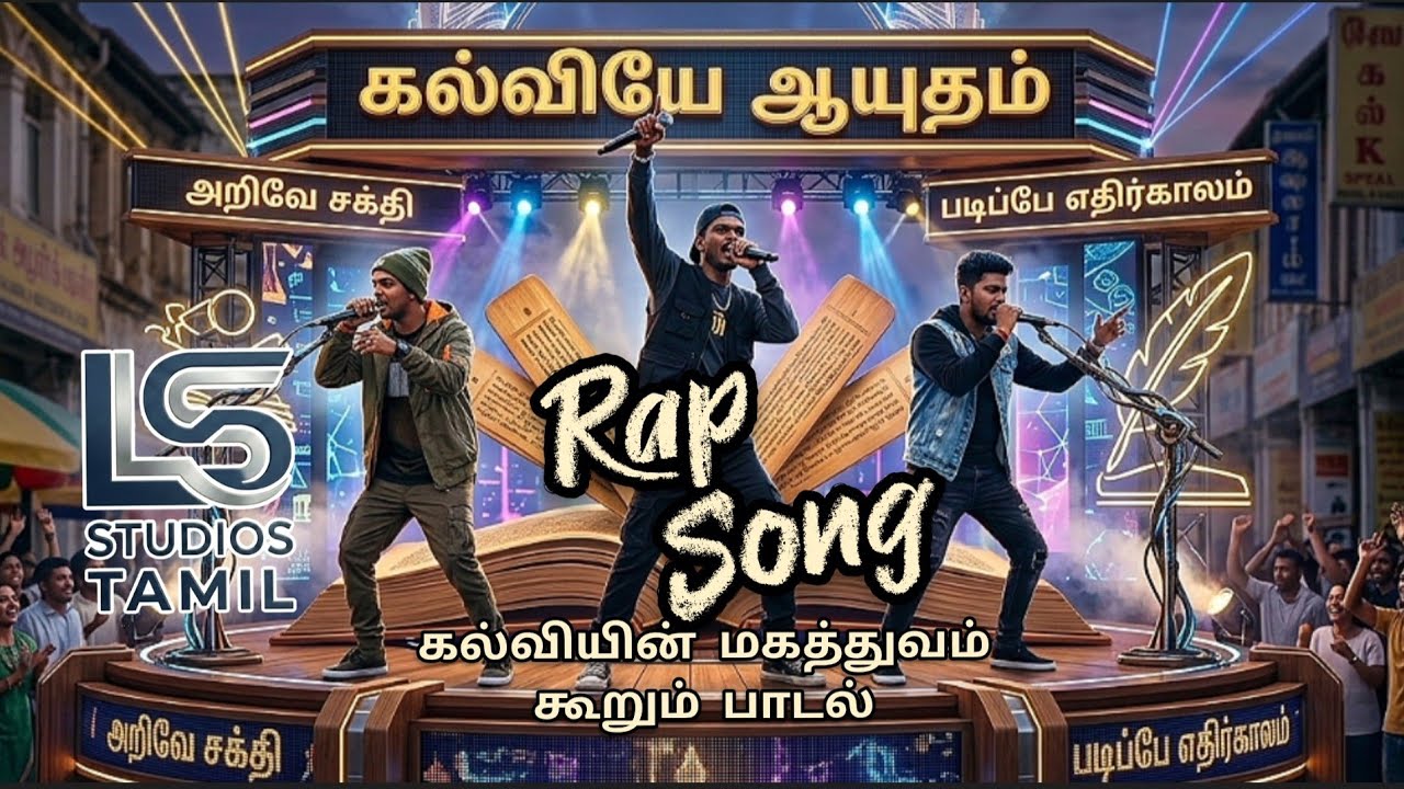 கல்வியே ஆயுதம் - கல்வி விழிப்புணர்வு பாடல் | Education Awareness Song | RAP Song  #KalviyeAayudham