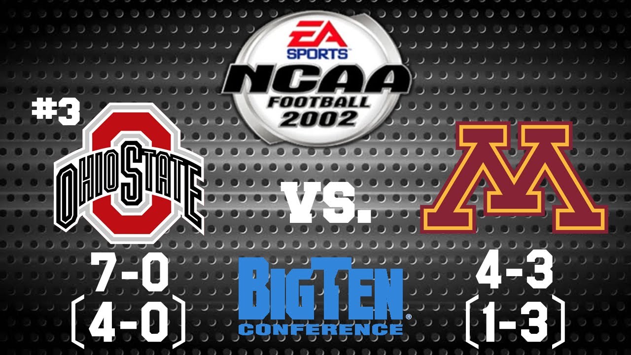 NCAA Football 2002 - Dynasty Mode - #3 Ohio State vs. Minnesota