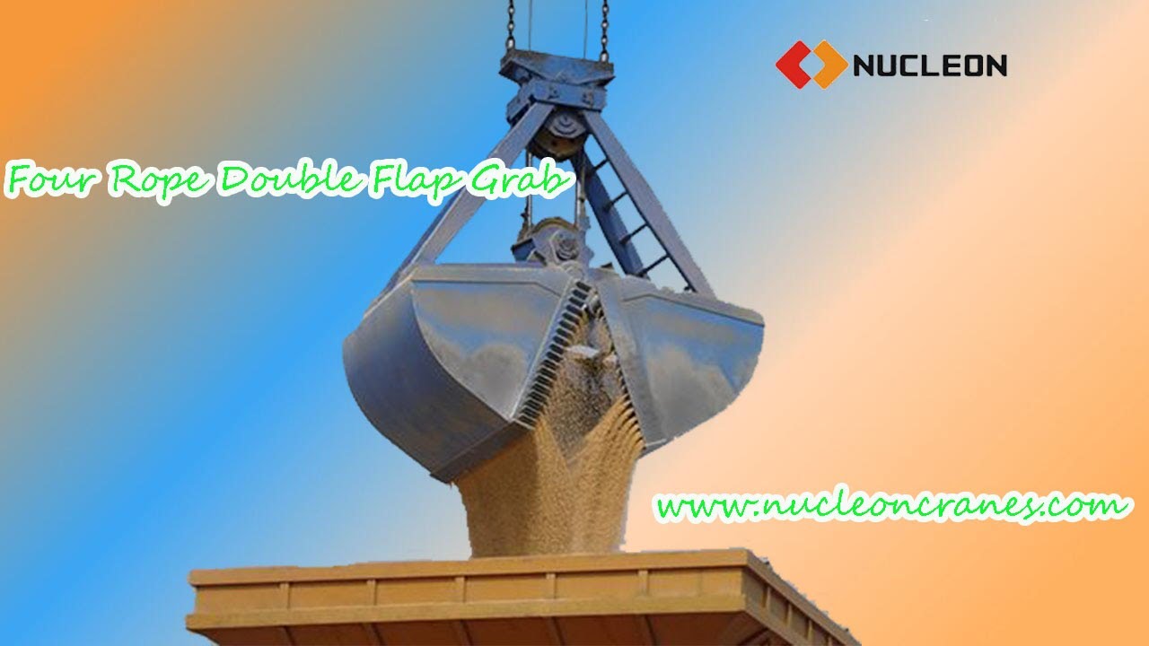 The Four-rope Grab is Matched with the Mobile Gantry Crane for Bulk Cargo Loading and Unloading
