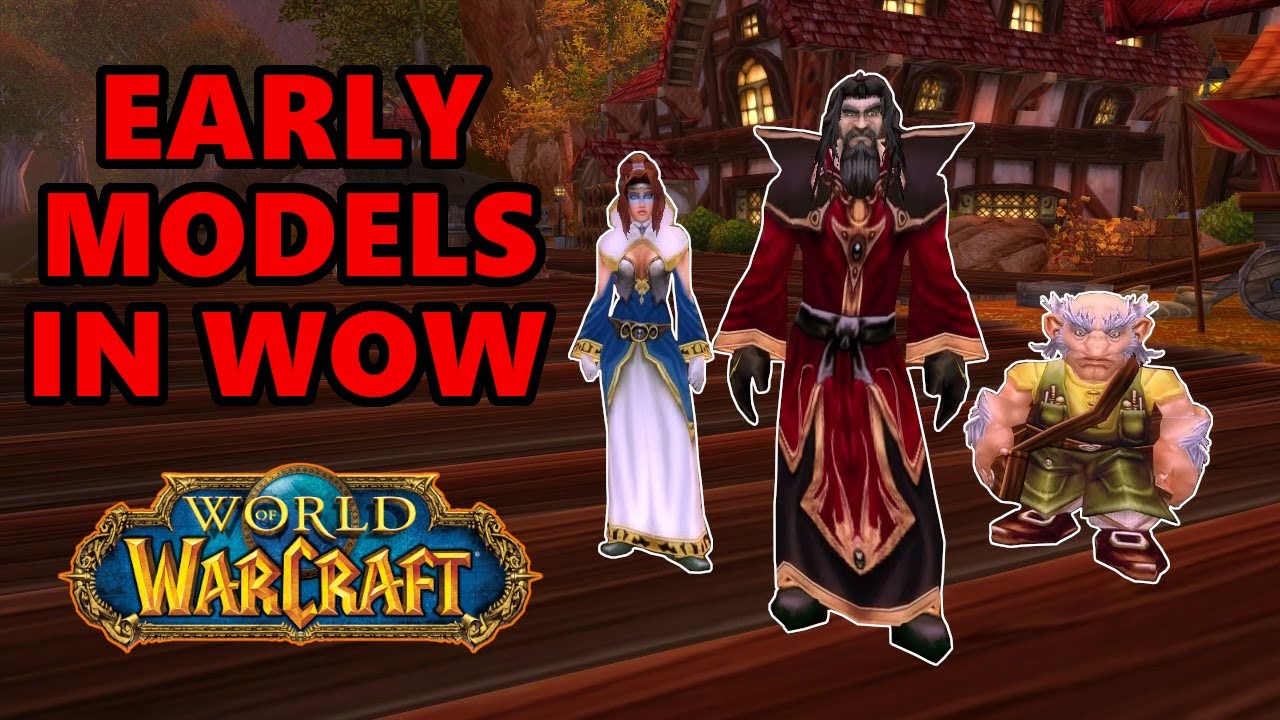 Early Character Models in World of Warcraft