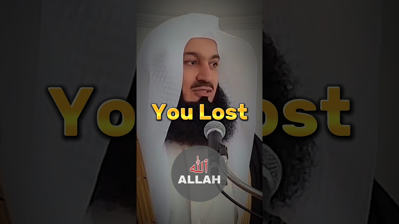 Watch☝🏻You lost Allah #muftimenk #dua #ramadan #forgiveness  #laylatalqadr  #prayer