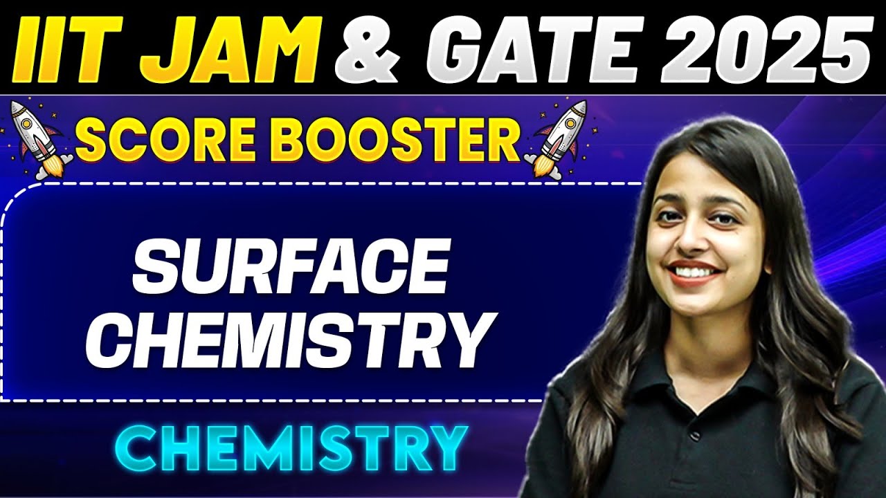 IIT JAM & GATE 2025 : Chemistry | Surface Chemistry | IIT JAM 2025