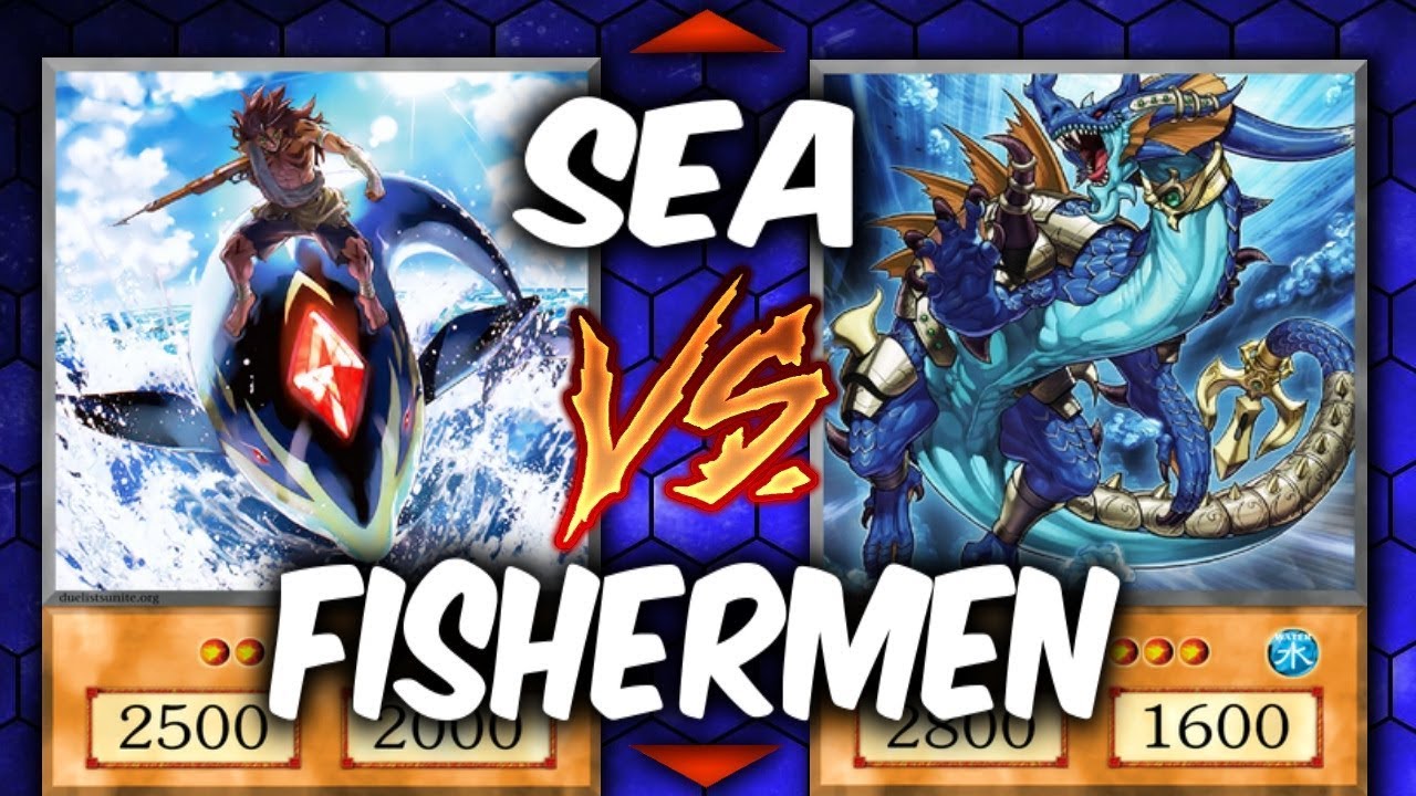Yugioh FISHERMAN VS THE SEA!  LEGENDARY FISHERMAN vs ATLANTEANS  (YU-GI-OH! Themed Decks)